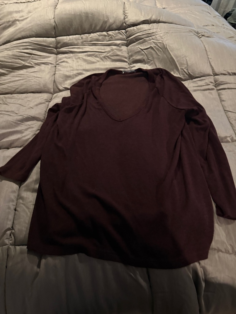 Brandy Melville Burgundy Knit Top